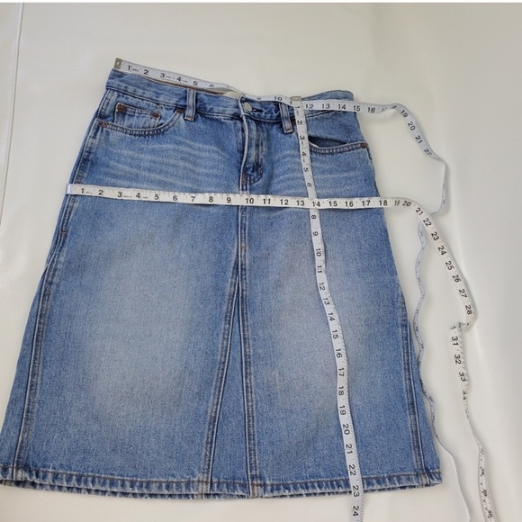 GAP Cotton Jean Skirt 100% Cotton NWOT Sz 6 - Picture 2 of 5